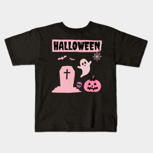 Pink Halloween Kids T-Shirt